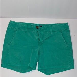 American Eagle Outfitters High Waist Green Shorts Size 4